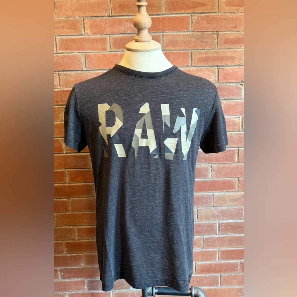G-Star Men's Charcoal Tee with Graphic
